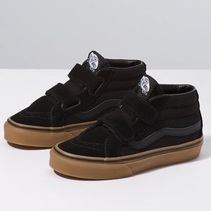 Vans sk8 Mid Velcro boys shoes Sz1 NWT
